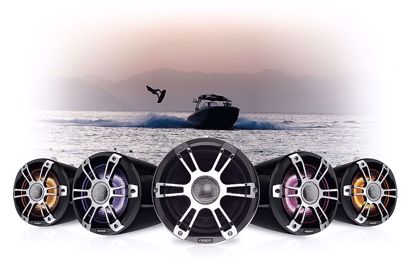 Picture of SG-FLT652SPC Signature Series 3 6.5" Sports Chrome Marine Wake Tower Speakers with CRGBW